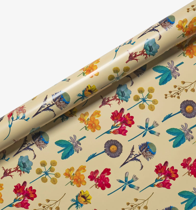 Geschenkpapier-Rolle-Format-70x300cm-Kew-Gardens-The-Garden-Floral-Produktansicht-Bogen-aufgerollt
