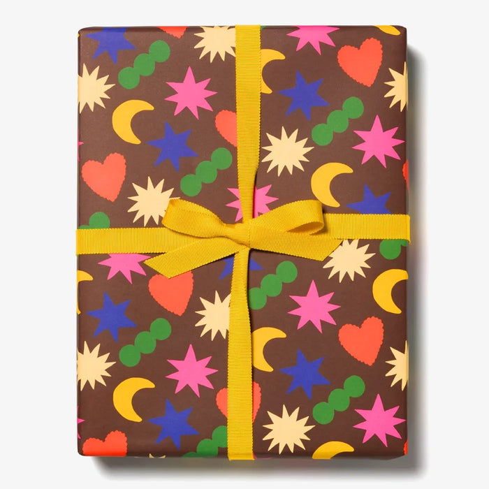 Geschenkpapier-Sterne-_Herz_-und-_Mond_redcapcards_Produktansicht-als-geschenk