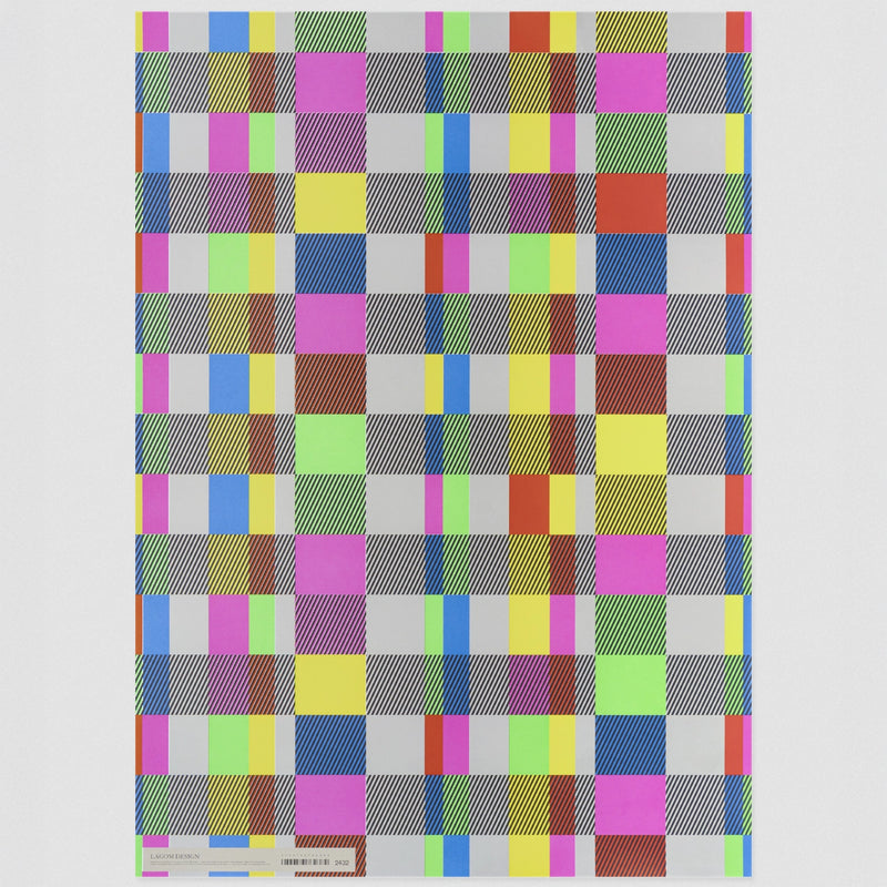Geschenkpapier-kelly-hyatt-Format-50x70cm-Paris-Tartan-ganzer-Bogen