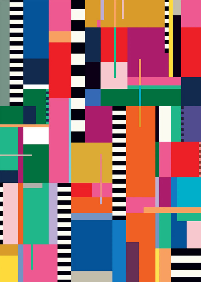 Geschenkpapier /  Kelly Hyatt  / Ori Colourful Glitch Patterned