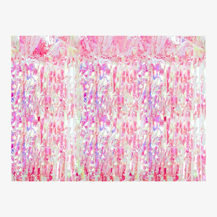 Partyvorhang - Glittervorhang / Pink iridescent / 100x200cm