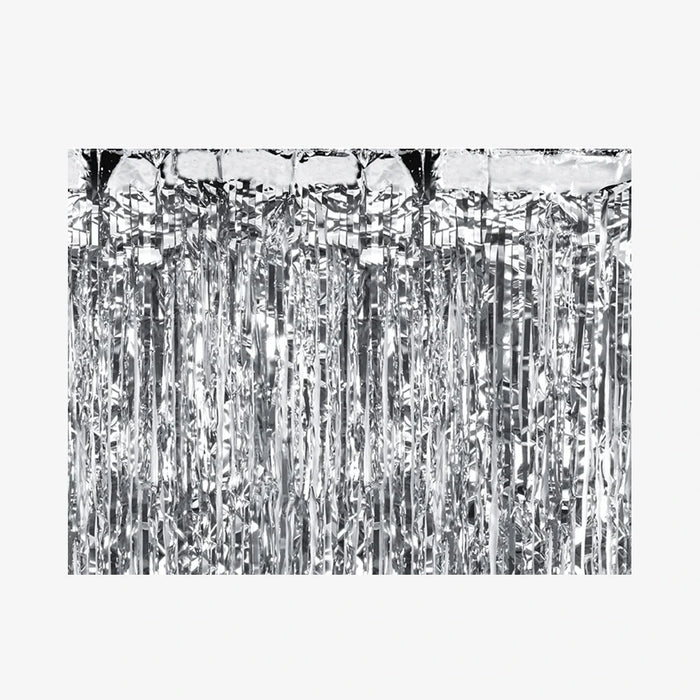 Partyvorhang - Vorhang / Silber / 100x200cm