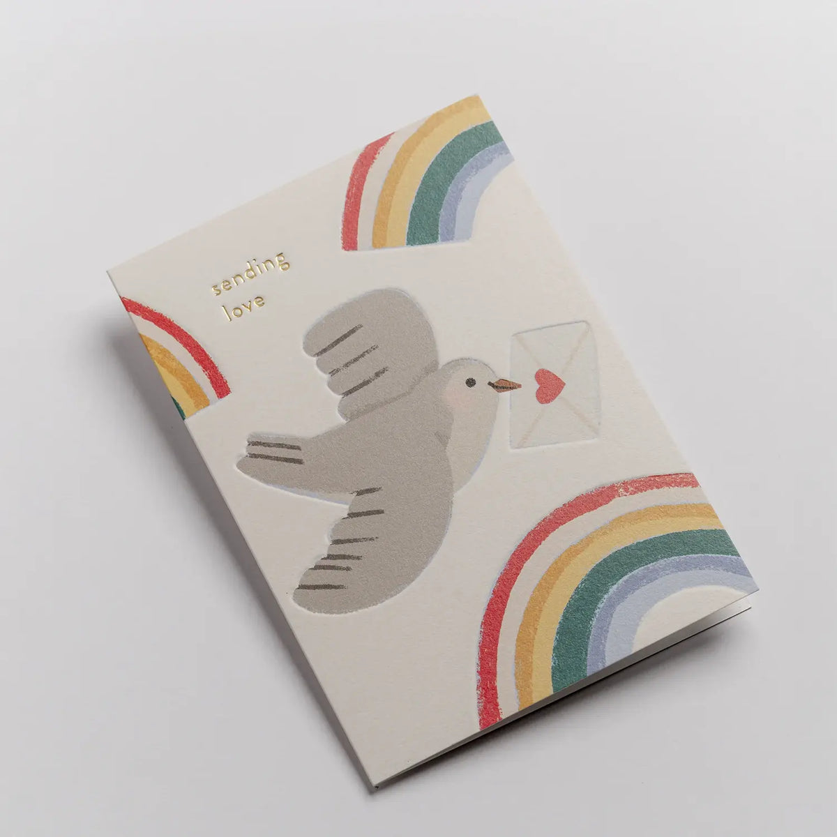 Grusskarte / Greeting Card / Elena Comte / Sending Love Dove