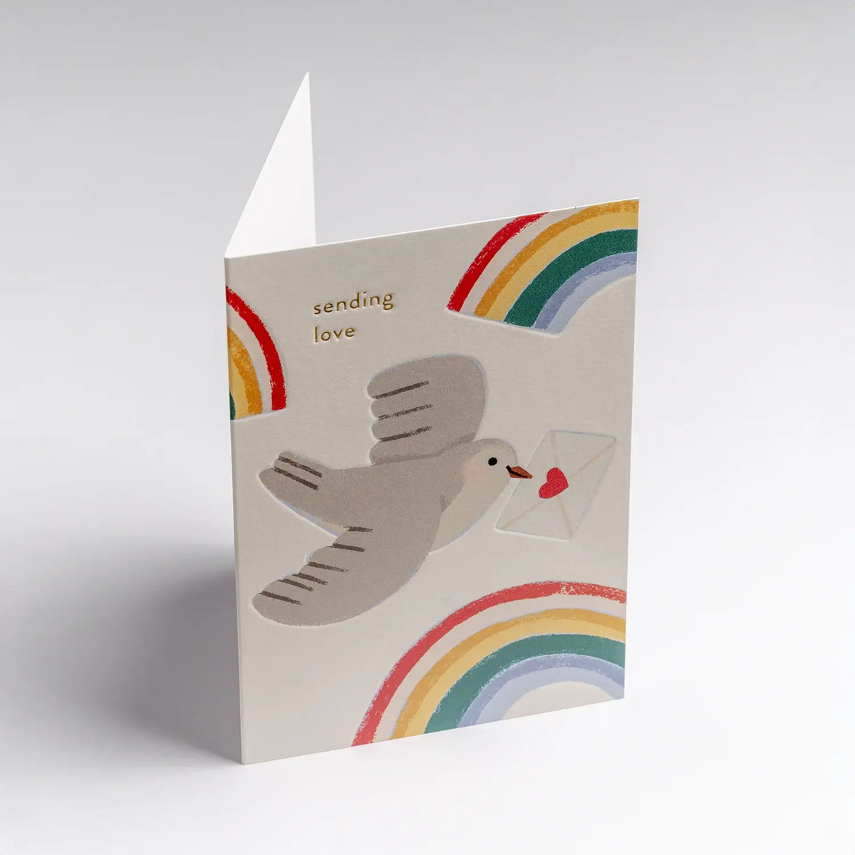 Grusskarte / Greeting Card / Elena Comte / Sending Love Dove