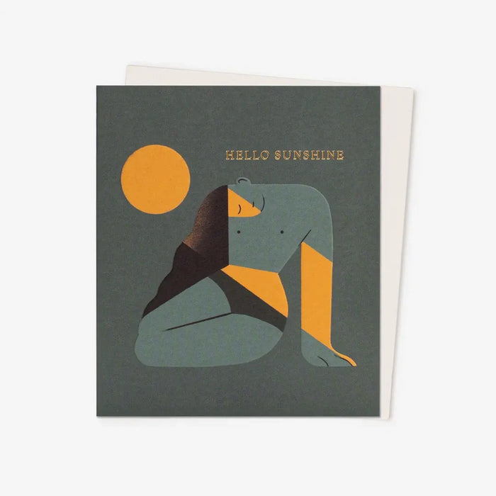Grusskarte-Hello-Sunshine-Art-Note-Card-AnaGaman-Karte-mit-umschlag