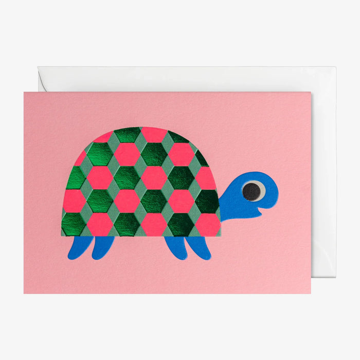 Grusskarte-Klappkarte-A6-Lagom-Grusskarte-Ingela-P-Arrhenius-Patterned-Tortoise-Produktansicht