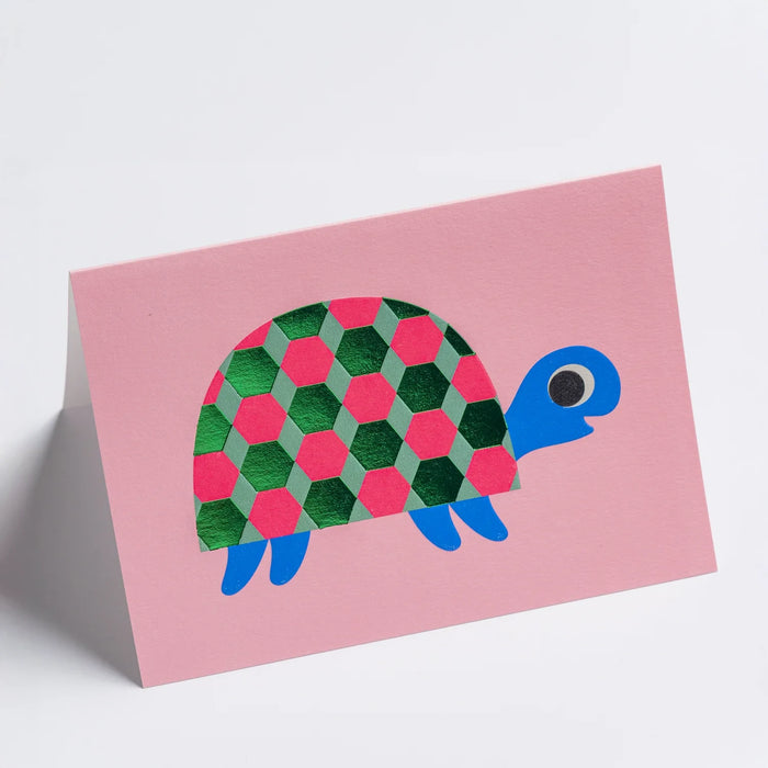 Grusskarte-Klappkarte-A6-Lagom-Grusskarte-Ingela-P-Arrhenius-Patterned-Tortoise-Produktansicht2
