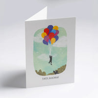 Grusskarte-Klappkarte-A6-Lagom-Grusskarte-John-Bond-Cat-in-the-Clouds-Text-Happy-Birthday-Produktansicht-2