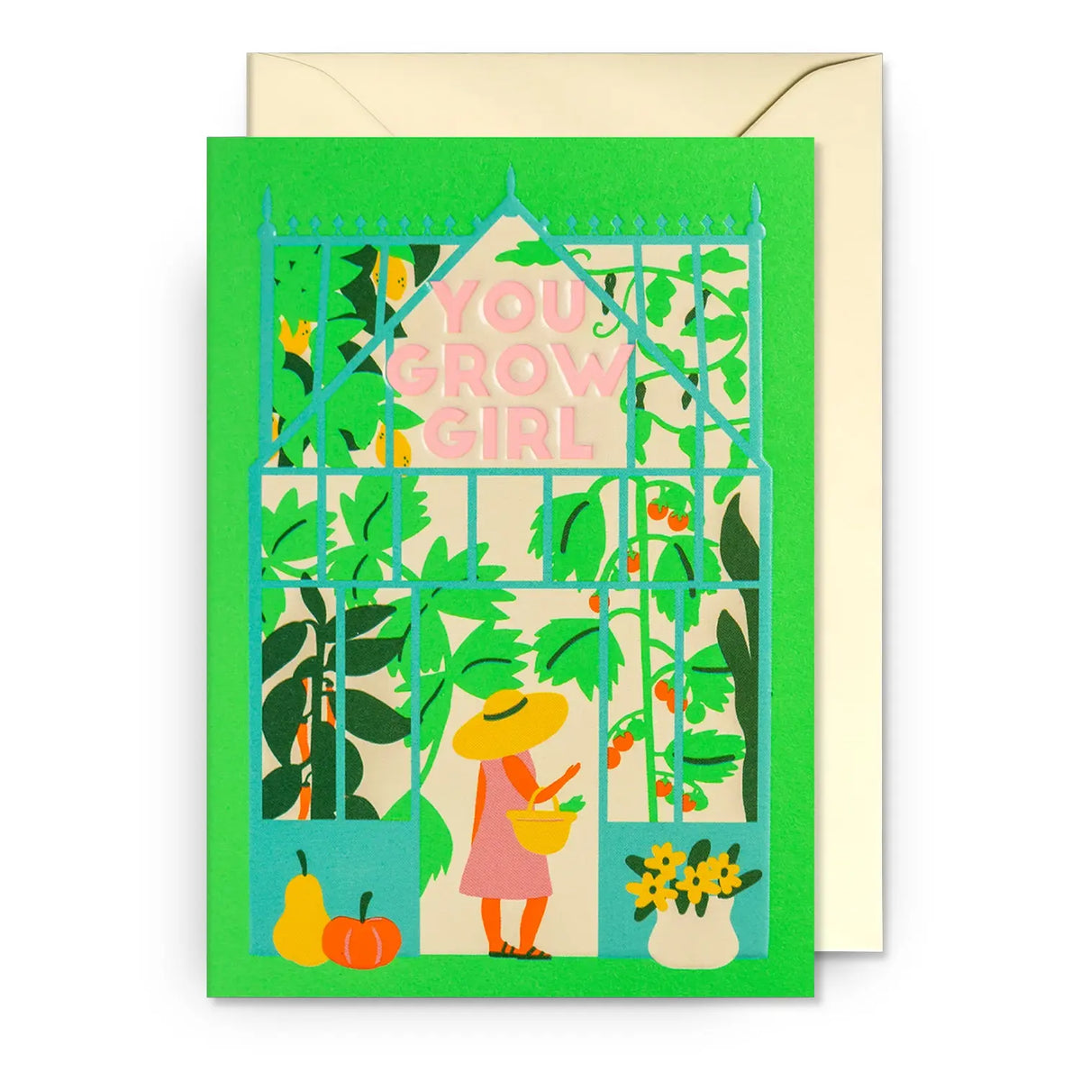 Grußkarte / Naomi Wilkinson / You Grow Girl Greenhouse