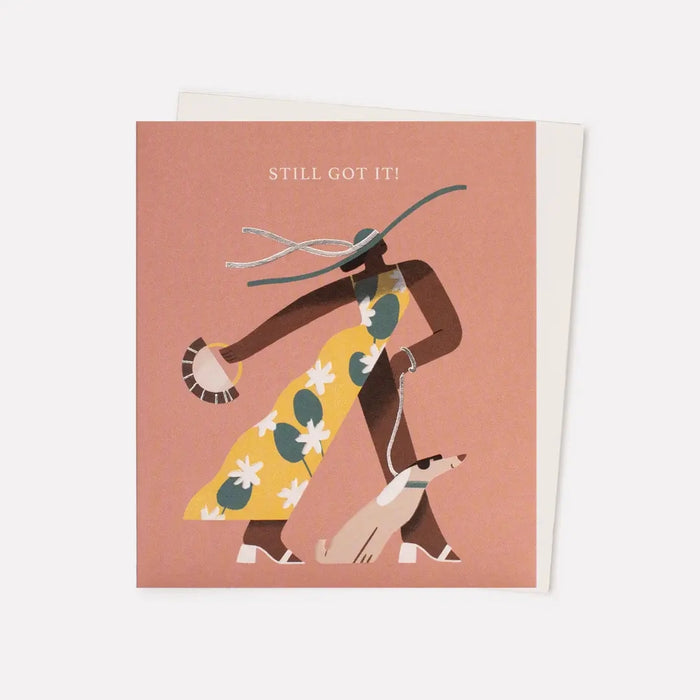 Grusskarte-Still-got-it-Card-AnaGaman-Klappkarte-mit-Umschlag