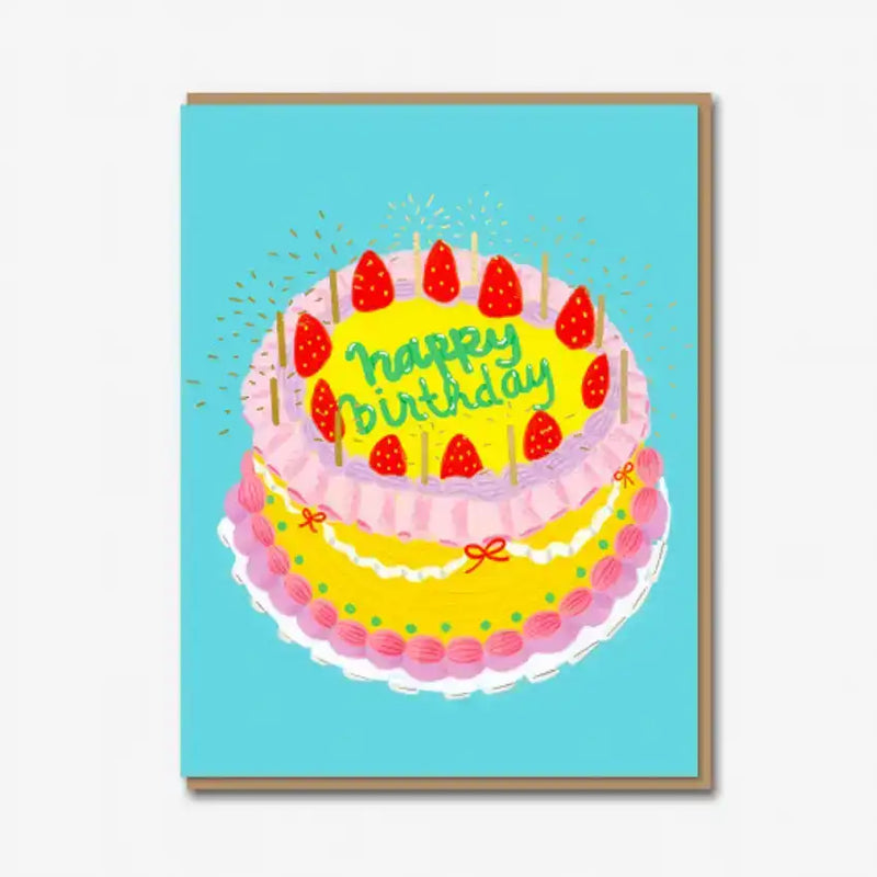 Grusskarte-mit-umschlag-format-A6-von-Carolyn-Suzuki-text-Happy-Birthday-Produktansicht_