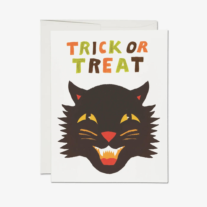 HAlloween-Grusskarte-A6-Red-cap-cards-Klappkarte-Spooky-Black-Cat-greeting-card 