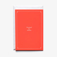 Hochzeitskarte / Karte mit Umschlag / Erstmal für Immer