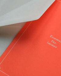 Hochzeitskarte / Karte mit Umschlag / Erstmal für Immer