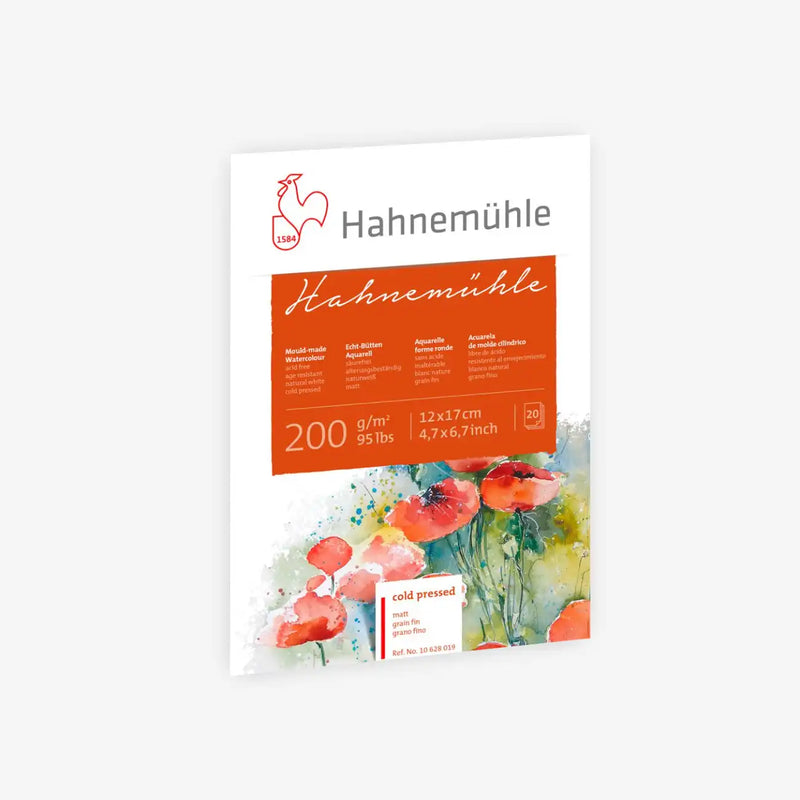 Aquarellblock / Hahnemühle200  / 200 g/m² / 20 Blatt / Büttenpapier / cold pressed