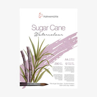 Hahnemuehle-Aquarellblock-_Sugar-cane-290grm-12blatt-matte-oberflaeche-A4-cover-von-vorn