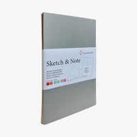 Hahnemuehle-Sketch-und-Notes-2Hefte-A5-grey-Bundel-Produktansicht-cover-vorn-seitlich