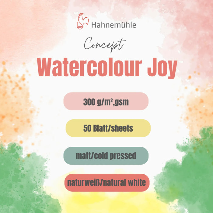 Concept Watercolour Joy / 300 g/m² / 50 Blatt / matt