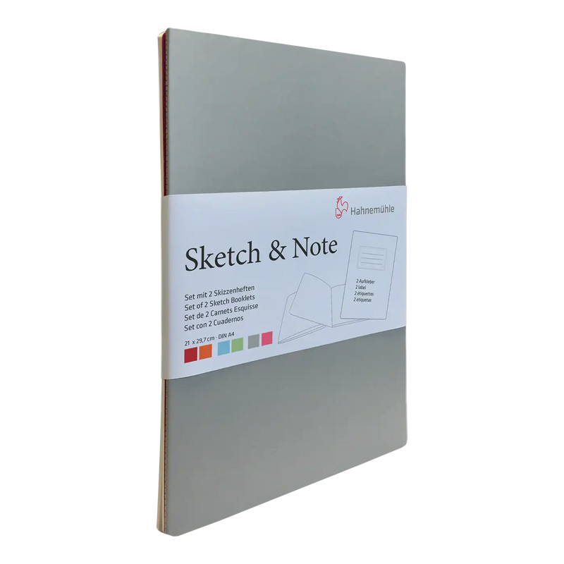 Sketch&Note / Skizzenhefte Blanko / 2er Set / Grey/Pink Bundle