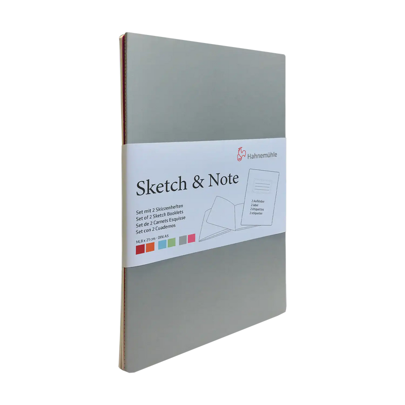 Sketch&Note / Skizzenhefte Blanko / 2er Set / Grey/Pink Bundle