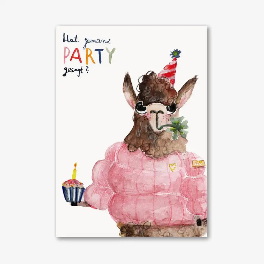 Halfbird | Postkarte | "hat jemand Party gesagt"
