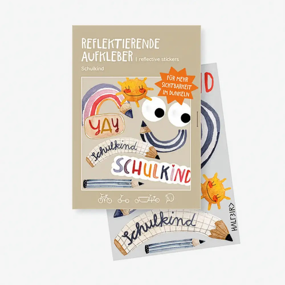Halfbird-reflektierende-Aufkleber-Schulkind-PocketEdition-Produkt-und-verpackung