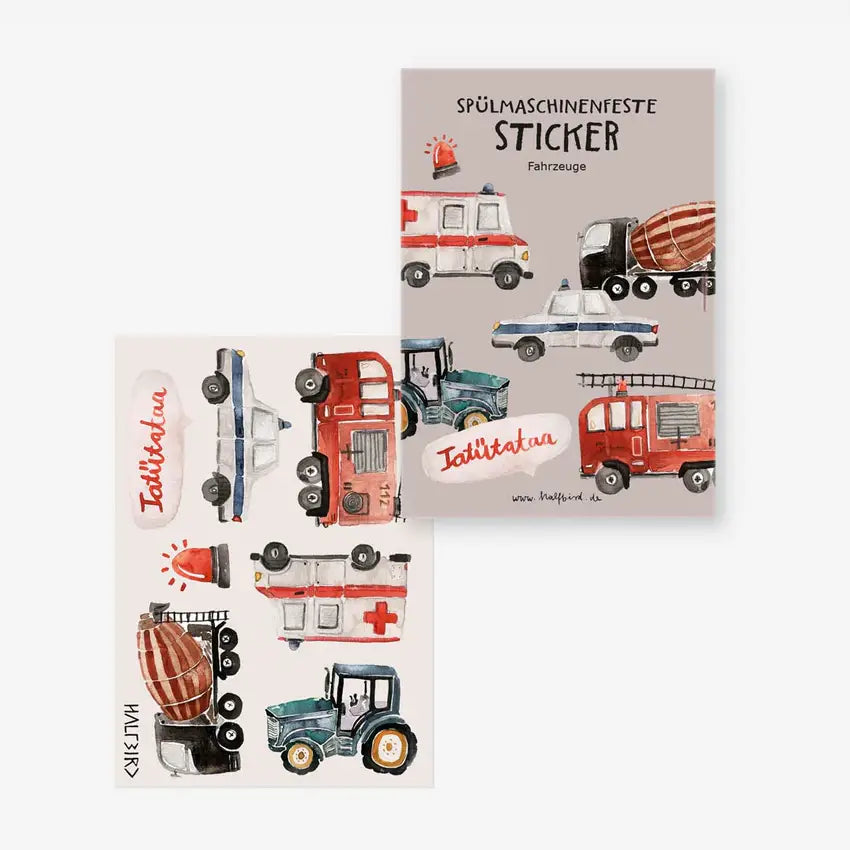 Halfbird-spuelmaschinenfeste-Sticker-Fahrzeuge-Pocket-Edition-Verpackung-cover-und-inhalt