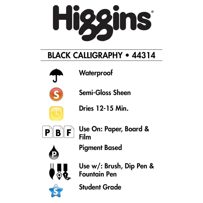 Higgins-_Calligraphy_-Black_-Ink-_W-Proof_-_73_9ml-Produktdatenblatt