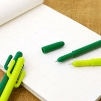 Hightide-Cactus-Pen-Green-und-light-green-Gel-Pen-Strichstaerke-05mmstrichfarbe-schwarz-Produktansicht-Beispielfoto
