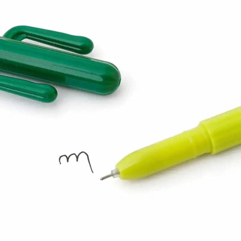 Hightide-Cactus-Pen-Green-und-light-green-Gel-Pen-Strichstaerke-05mmstrichfarbe-schwarz-Produktansicht-detailfoto