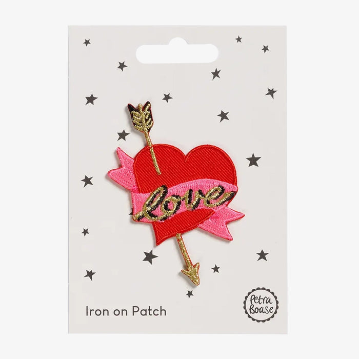Aufbügel Patch / Liebesherz mit Pfeil