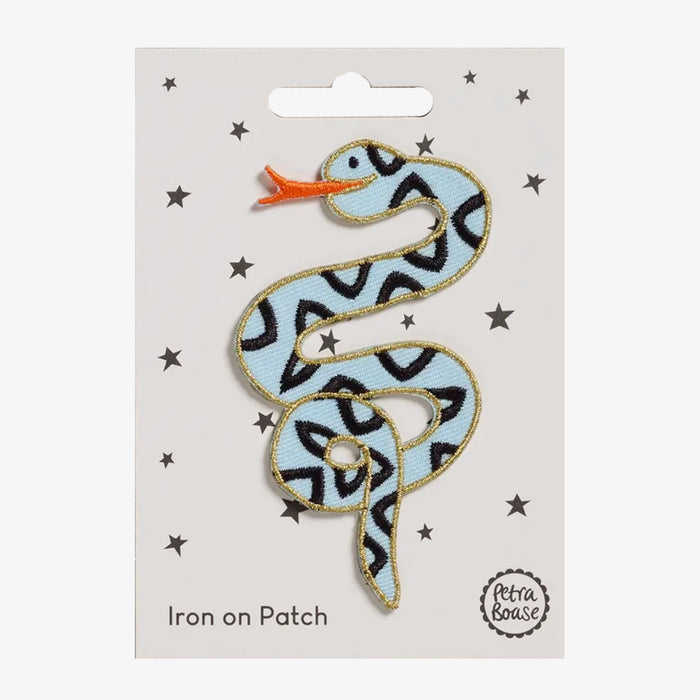 Aufbügel Patch / Blaue Schlange