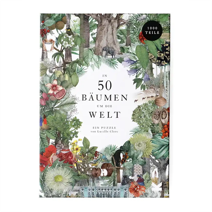 Laurence King Verlag/ Puzzle / In 50 Bäumen um die Welt Front