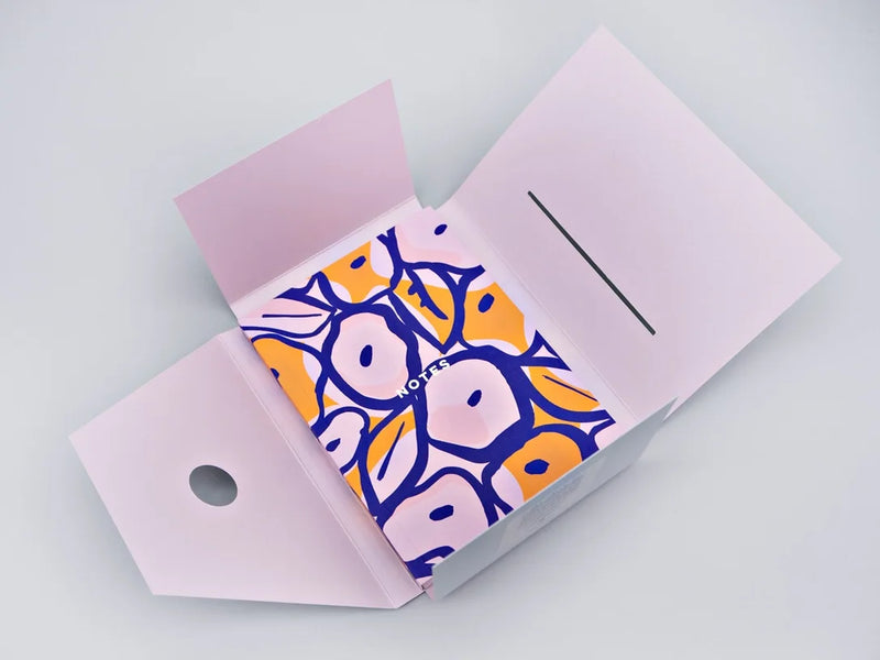 The Completist / Notebook / Inky Flowers / A6 / dotted