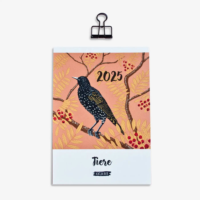 Jahreskalender / 2025 / A5 / Tiere