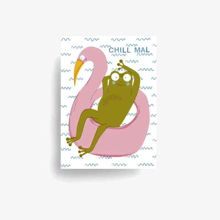 Jung-wie-Alt-Postkarte-A6-Chill-mal-Produktansicht