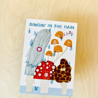 Postkarte / Singende Pilze