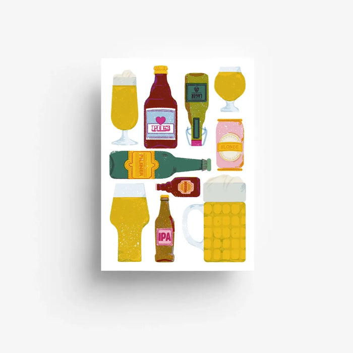 Postkarte /Bier