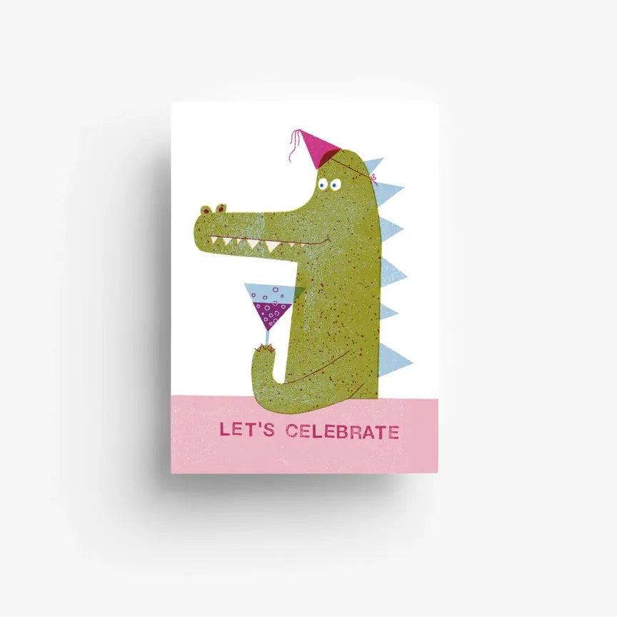 Postkarte / Cheers Croco