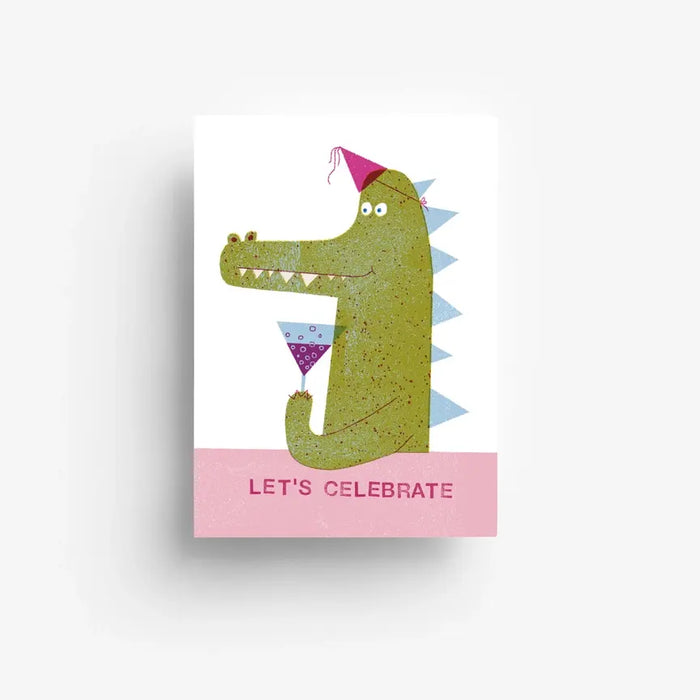 Postkarte / Cheers Croco