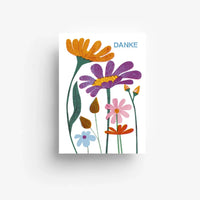 Postkarte / Danke Blumen