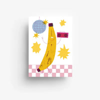 Postkarte / Disco Banane