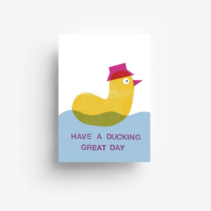 Postkarte / Ducking day