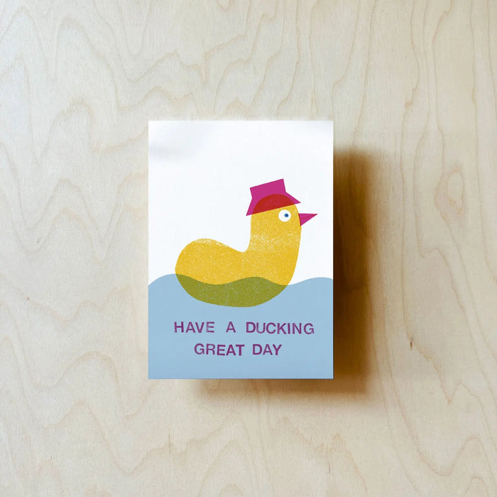 Postkarte / Ducking day