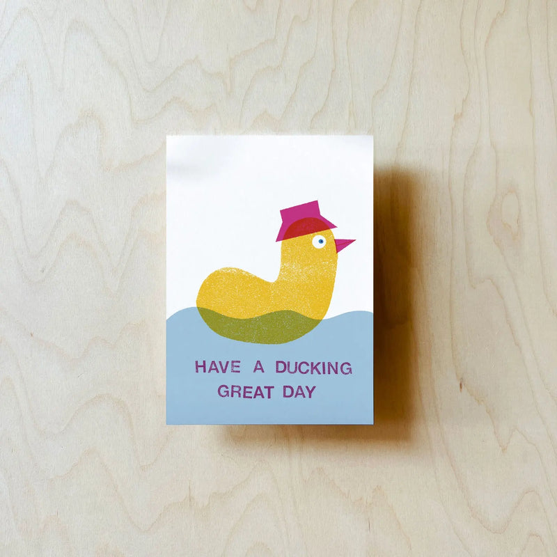 Postkarte / Ducking day