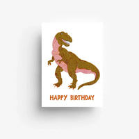 Postkarte /Happy Birthday Dino