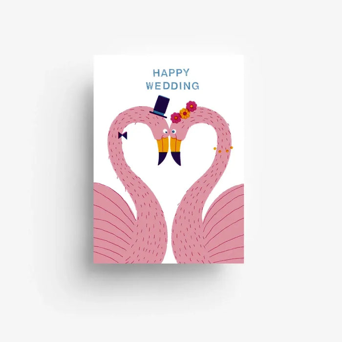 Postkarte / Flamingo