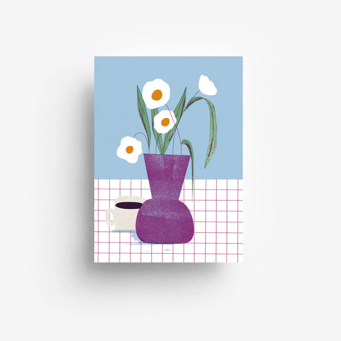 Postkarte / Kaffeeblumen