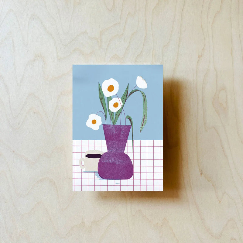 Postkarte / Kaffeeblumen