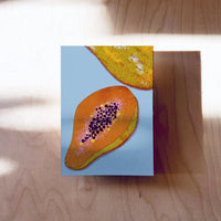 Postkarte / Papaya
